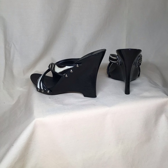 Bakers zebra print wedge heels size 7 - Picture 4 of 4